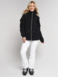 Obermeyer Women's Siren Faux Fur Jacket -Saintbernard Shop 11078 blackalt2