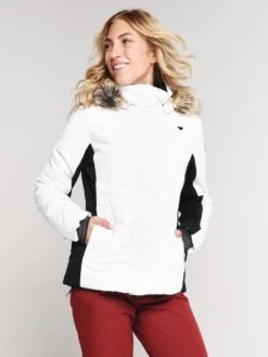 Obermeyer Women's Tuscany II Jacket Petite Sizing -Saintbernard Shop 11105p white a0cfb9c3 a756 40ee a0ba 4f83bc456cad