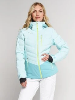 Obermeyer Women's Cosima Down Jacket -Saintbernard Shop 11109 seaglass