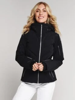 Obermeyer Women's Razia Down Hybrid Jacket -Saintbernard Shop 11112 BLACK
