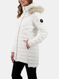 Obermeyer Women's Blossom Down Parka W/Faux Fur -Saintbernard Shop 11131 xWHITExAlt2 12939615
