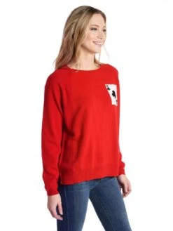 Jumper 1234 Ace Spade Sweater -Saintbernard Shop 1216 1017 b467redalt1