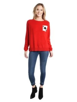 Jumper 1234 Ace Spade Sweater -Saintbernard Shop 1216 1017 b467redalt3