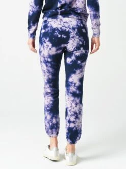 Stateside Women's Tie Dye Viscose Fleece Pant 10 Stateside Women's Tie Dye Viscose Fleece Pant -Saintbernard Shop 130 2937TDxNAVYLILACTIEDYExAlt2