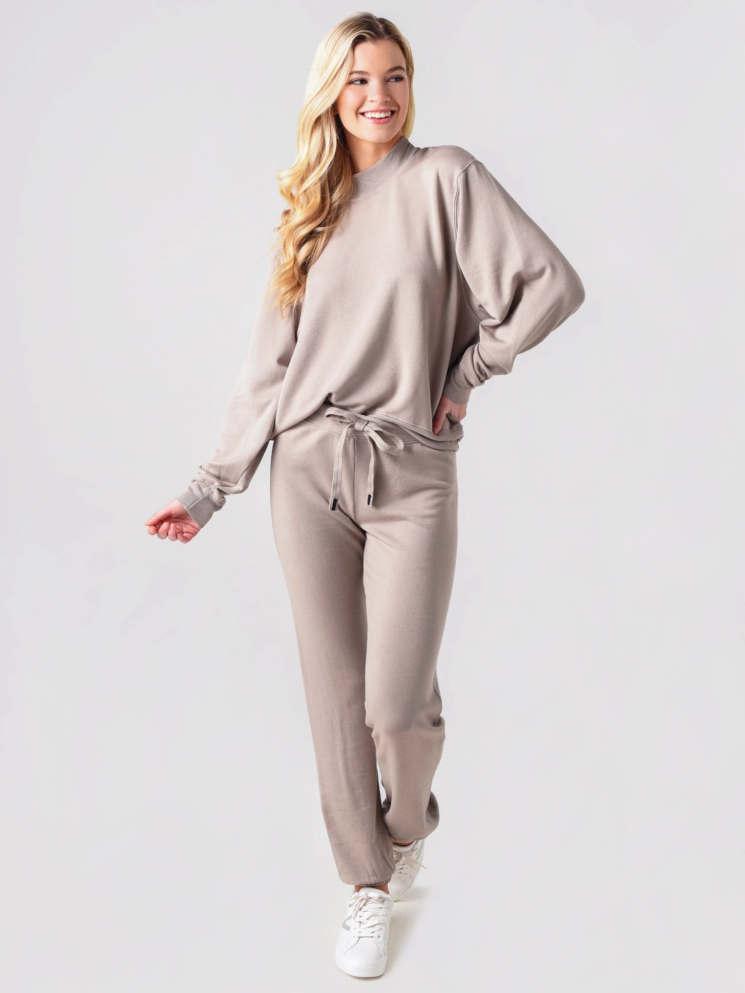 Stateside Women's Viscose Fleece Mock-Neck Sweatshirt 4 Stateside Women's Viscose Fleece Mock-Neck Sweatshirt - Image 2