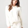 Stateside Women's Viscose-Fleece Twist Front Hoodie -Saintbernard Shop 130 4115xCREAMxPrimary 17515295