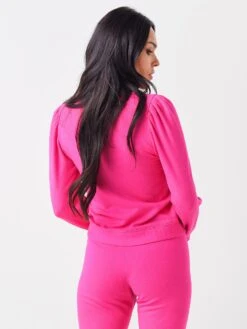 Stateside Women's Softest Fleece Blouson Sleeve Sweatshirt -Saintbernard Shop 130 4548xULTRAPINKxAlt3 49658365