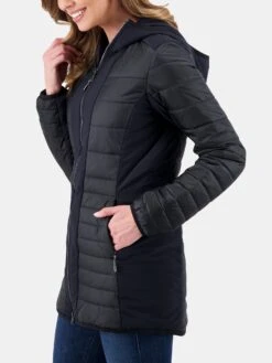 Obermeyer Women's Miriam Hybrid Parka -Saintbernard Shop 14023xBLACKxAlt2 12941001