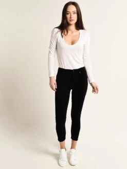 Citizens Of Humanity Women's Rocket Crop Velour High Rise Skinny Jean 11 Citizens Of Humanity Women's Rocket Crop Velour High Rise Skinny Jean -Saintbernard Shop 1487 604 blackalt1