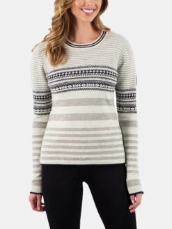 Obermeyer Women's Olive Crewneck Sweater -Saintbernard Shop 16048 xTAHINIxPrimary 12943360