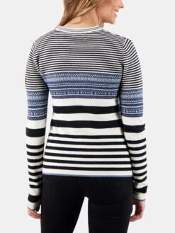 Obermeyer Women's Olive Crewneck Sweater -Saintbernard Shop 16048 xWHITExAlt2 12943358