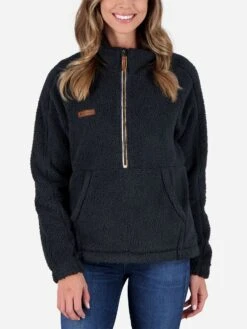 Obermeyer Women's Piper Sherpa Pullover -Saintbernard Shop 17058xBLACKxPrimary 44947849