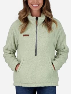 Obermeyer Women's Piper Sherpa Pullover -Saintbernard Shop 17058xSAGEBRUSHxPrimary 44947835