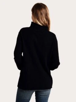 White + Warren Blouson Sleeve Rollneck Sweater -Saintbernard Shop 17747 blackalt3