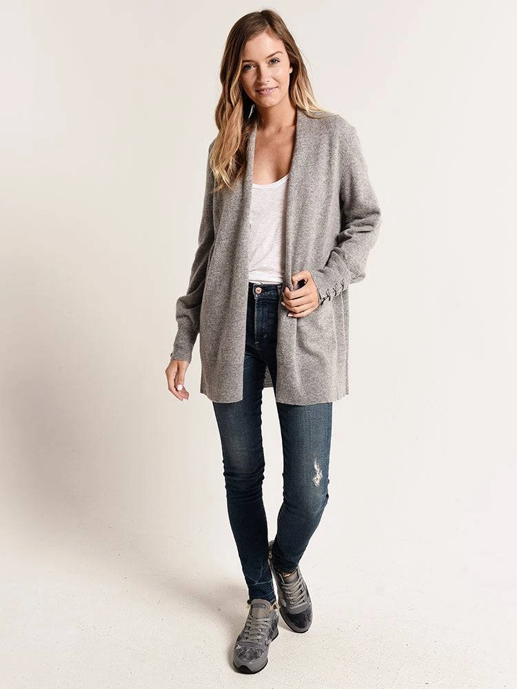 White + Warren Corset Cuff Cardigan 4 White + Warren Corset Cuff Cardigan - Image 2