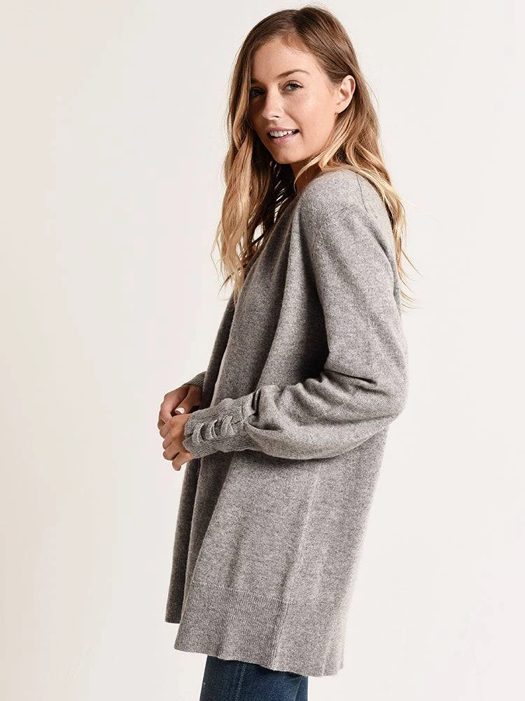 White + Warren Corset Cuff Cardigan 5 White + Warren Corset Cuff Cardigan - Image 3