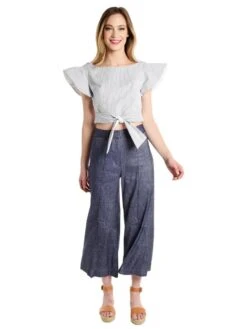 Milly Cropped Hayden Pant 9 Milly Cropped Hayden Pant -Saintbernard Shop 206sd03975 bluealt1