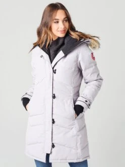 Canada Goose Women's Lorette Parka Jacket -Saintbernard Shop 2090LxMOONSTONEGREYxPrimary 20721619