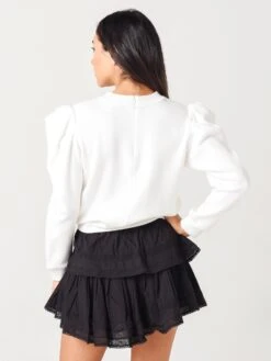 Hunter Bell Women's Marshall Sweater -Saintbernard Shop 20HSW1xWINTERWHITExAlt2 22114568