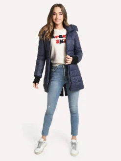 Canada Goose Women's Ellison Jacket -Saintbernard Shop 2209L NAVYalt3