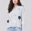 J Society Women's Hooded Flower Sweater 2 J Society Women's Hooded Flower Sweater -Saintbernard Shop 2319xSILVERxPrimary 60821985