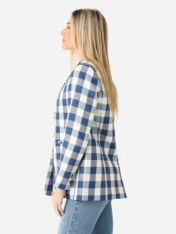 Hunter Bell Women's Sterling Blazer -Saintbernard Shop 23SPJK1xBLUECHECKxAlt3 91474049
