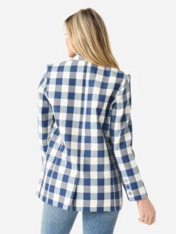 Hunter Bell Women's Sterling Blazer -Saintbernard Shop 23SPJK1xBLUECHECKxAlt4 91474050