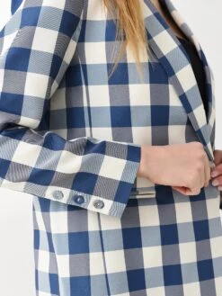 Hunter Bell Women's Sterling Blazer -Saintbernard Shop 23SPJK1xBLUECHECKxAlt5 91474071