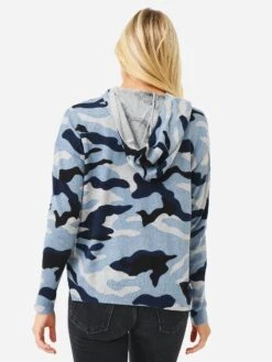 J Society Women's Camo Hoodie 11 J Society Women's Camo Hoodie -Saintbernard Shop 2403xBLUExAlt3 76864597