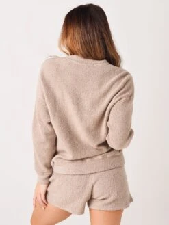 Stateside Women's Sherpa Panel Sleeve Sweatshirt 10 Stateside Women's Sherpa Panel Sleeve Sweatshirt -Saintbernard Shop 336 4365xDUSTxAlt3 30564994