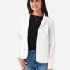 Stark X Women's Denim Blazer -Saintbernard Shop 429XDENxWHITExAlt1 91911721