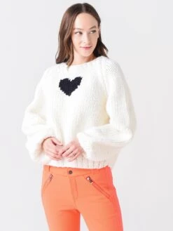 Gogo Women's Heart Pullover Sweater 11 Gogo Women's Heart Pullover Sweater -Saintbernard Shop 4800 HPxSNOWxPrimary 49246790