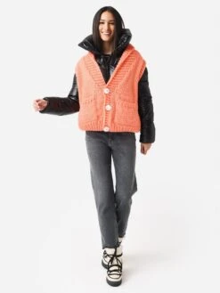 GOGO Women's Short Ski Sweater Vest -Saintbernard Shop 7800 CSVxALPENGLOWxAlt2 83712225