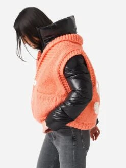 GOGO Women's Short Ski Sweater Vest -Saintbernard Shop 7800 CSVxALPENGLOWxAlt3 83712226