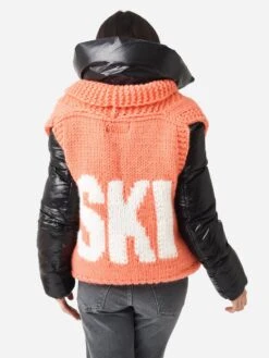 GOGO Women's Short Ski Sweater Vest -Saintbernard Shop 7800 CSVxALPENGLOWxAlt4 83712227