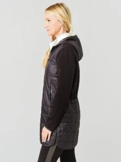 Frauenschuh Women's Marina Multi Long Down Jacket -Saintbernard Shop 804474xBLACKxAlt2 3344789