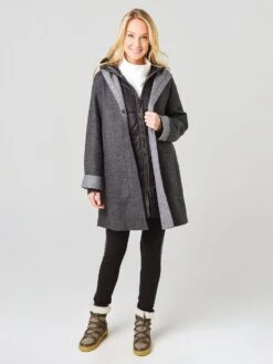 Frauenschuh Women's Marina Multi Long Down Jacket -Saintbernard Shop 804474xBLACKxAlt5 3344808