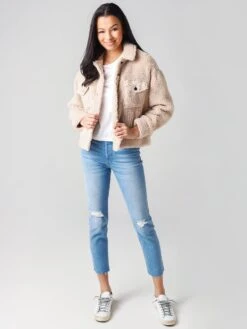 Rails Women's Trucker Sherpa Jacket -Saintbernard Shop 933 463 589xCREAMxAlt3 21861625