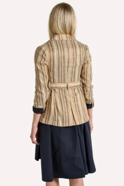 Eleventy Single Breasted Jacket With Belt -Saintbernard Shop 980ja3091pan27023 02sabbiaalt3