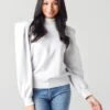 Agolde Women's Folded Sleeve Sweatshirt -Saintbernard Shop A7071xPAPERMACHEWHITExPrimary 20643068