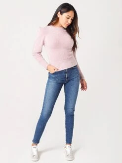 ASTR Women's Caroline Sweater -Saintbernard Shop ACT16247BxPINKLILACxAlt3 22354690