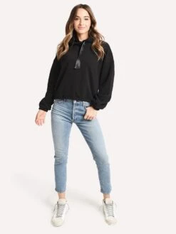 ATM Women's French Terry Sweatshirt -Saintbernard Shop AW1346 EAA BLACKalt3