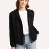 BB Dakota Second Wind Faux Suede Jacket -Saintbernard Shop BJ302953 BLACK