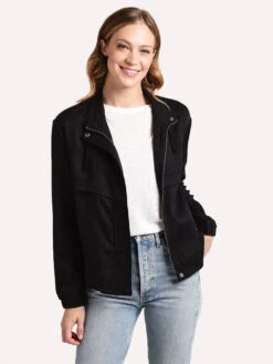BB Dakota Second Wind Faux Suede Jacket