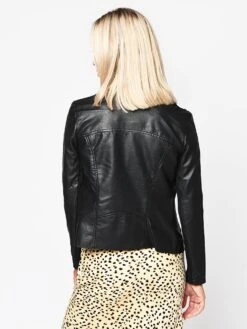 BB Dakota Women’s Up To Speed Vegan Leather Jacket -Saintbernard Shop BJ302971 BLACKalt2