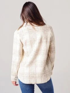 BB Dakota Women's Work Hard Play Hard Knit Jacket -Saintbernard Shop BK302193xALABASTERxAlt2 12683118