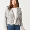 Cupcakes And Cashmere Isabell Faux-Suede Jacket -Saintbernard Shop CK102072 LATTE
