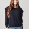 Sundry Ruffle Sweatshirt
