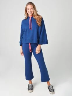 Warm Women's Minimal Boxy Hoodie -Saintbernard Shop F20 515xNAVYxAlt3 15957912