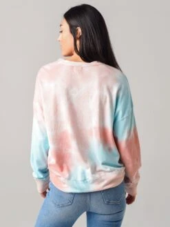 Sundry Women's Multicolor Tie-Dye Terry Oversize Sweatshirt 8 Sundry Women's Multicolor Tie-Dye Terry Oversize Sweatshirt -Saintbernard Shop F20 V1 L39TD7xMULTICOLORTIEDYExAlt2 19428161